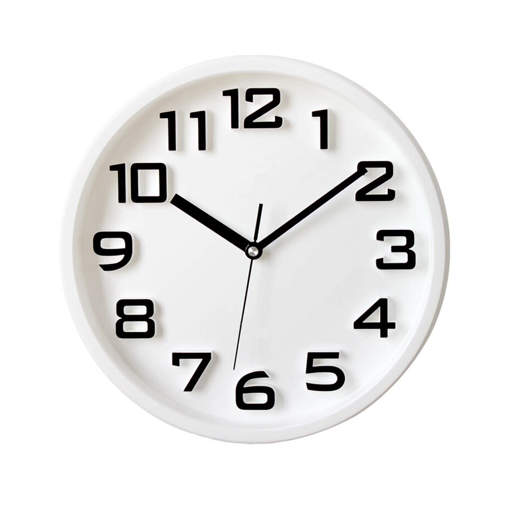 13-inch 3D Digital Wall Clock - Silent Non-Ticking Modern Round Clock with LED Display | 4 Color Options (Blue, White) | Perfect for Home, Office, School & Bedroom Decor | Stylish Contemporary Timepiece for Living Room, Kitchen & Workspace