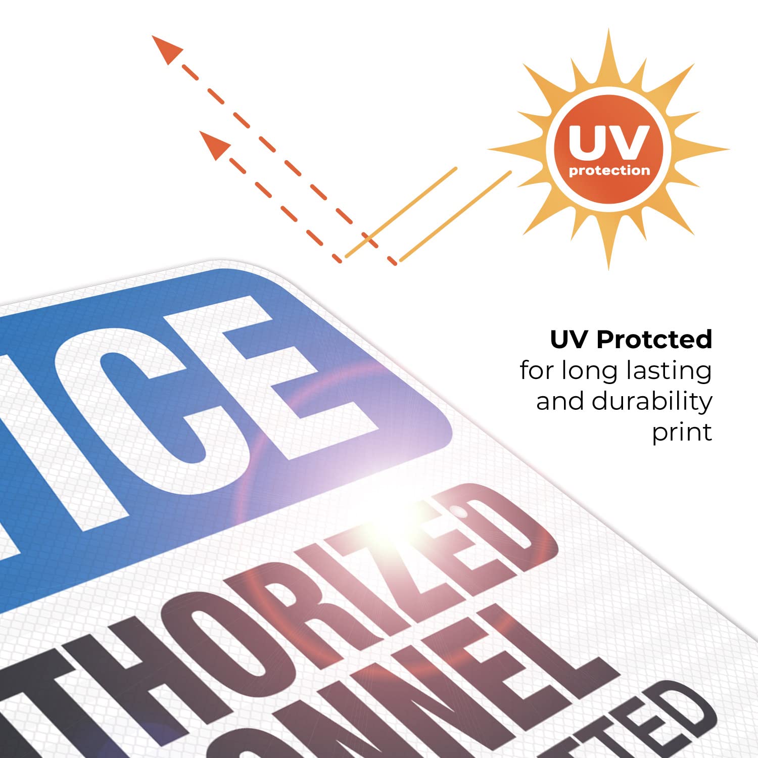 Unauthorized Personnel Prohibited OSHA Safety Sign - 18x24 Inch Reflective Aluminum Plant Warning Sign, 3M EGP .080 Thick, Fade Resistant for Indoor & Outdoor Use - Made in USA | Perfect for Construction Sites, Warehouses & Industrial Facilities