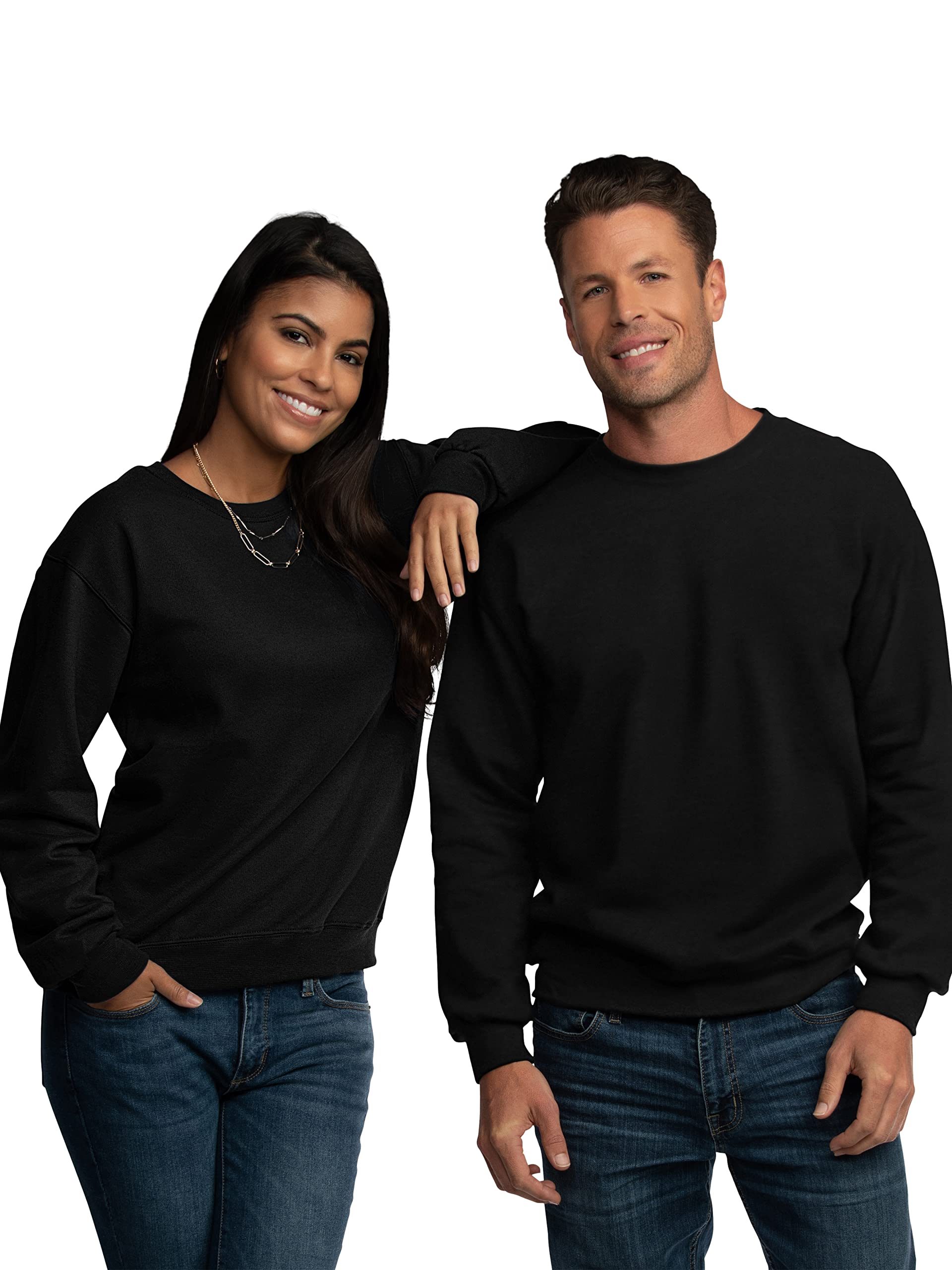 Fruit of the Loom Men's Moisture Wicking Eversoft Fleece Sweatshirt - Soft Comfort Pullover for Casual Wear, Gym & Outdoor Activities
