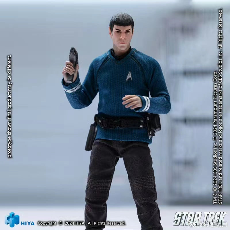 1/12 Scale HIYA 16CM Spock Action Figure - Star Trek 2009 Movie Collectible Model for Display & Photography | Perfect for Sci-Fi Fans & Toy Collectors