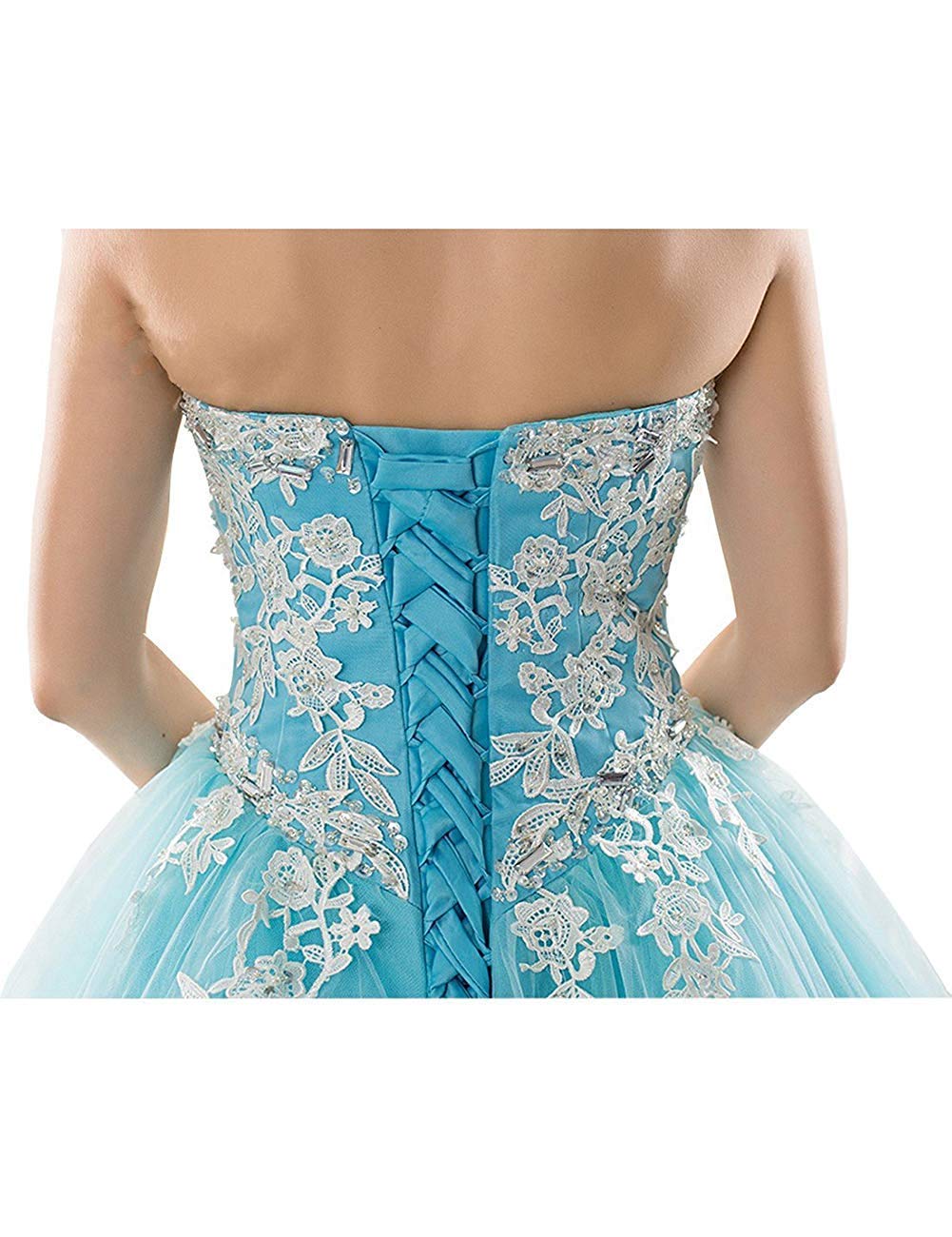 Elegant Strapless Ball Gown for Women - Quinceañera, Prom & Sweet 16 Party Dresses with Corset & Appliques in Champagne | Perfect for Formal Events, Weddings & Special Occasions