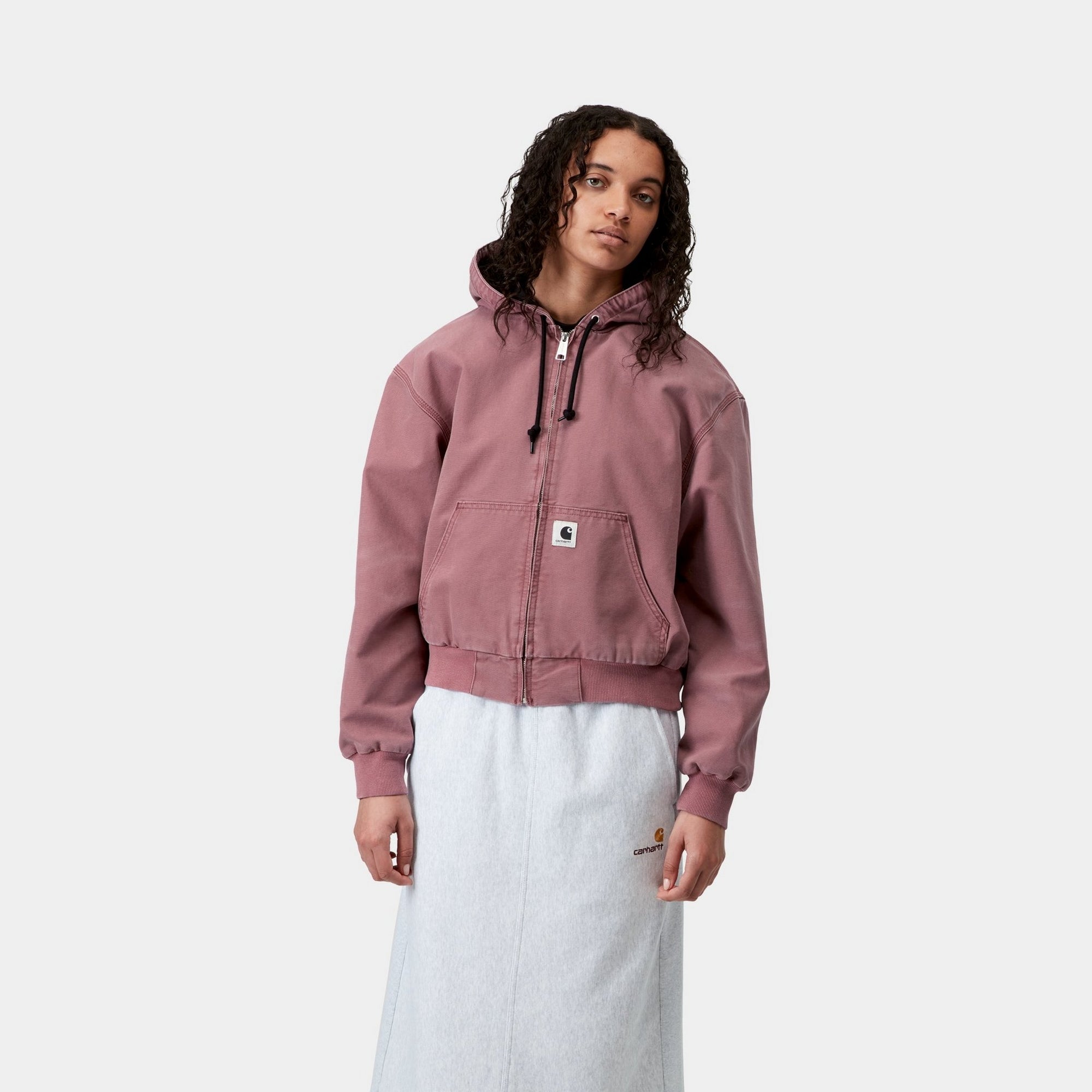 Women's OG Active Jacket - Lightweight Spring Jacket for Running & Outdoor Activities | Stone Canvas & Dusky Pink Colors | Perfect for Hiking, Gym & Casual Wear