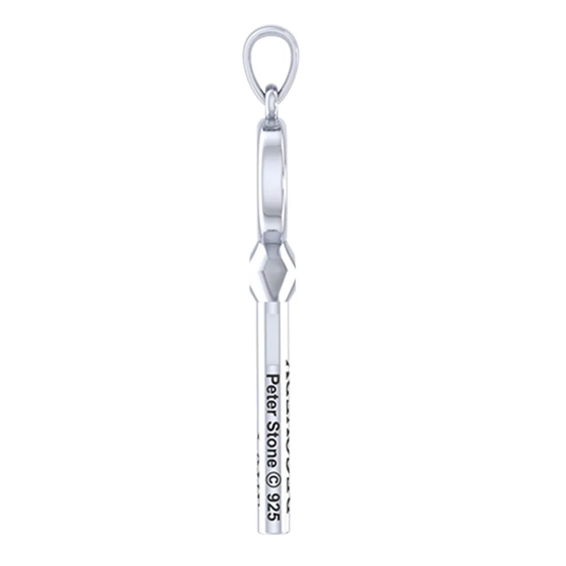 AA or NA Symbol Sterling Silver Encouragement Recovery Key Pendant - Perfect for 12-Step Meetings & Sobriety Gifts