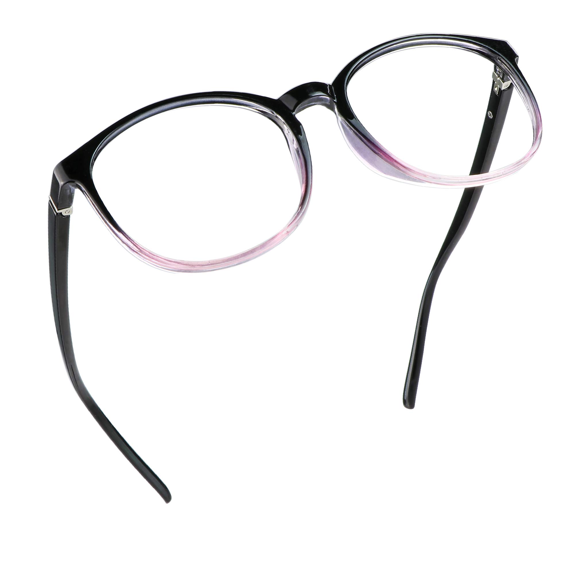Blue Light Blocking Glasses for Computer & Gaming - Anti Eyestrain (Black Purple)