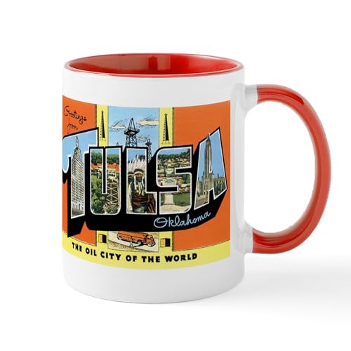 White/Red Inside - Tulsa Oklahoma OK Mug