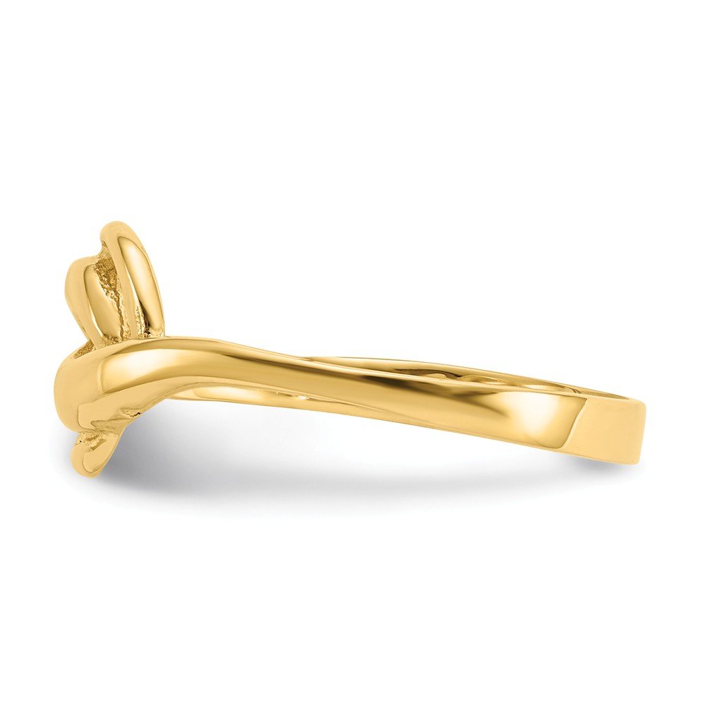 14K Solid Yellow Gold Free Form Ring (2mm-10mm) - Elegant Stackable Ring for Everyday Wear, Gift for Her, Wedding, Anniversary & Special Occasions