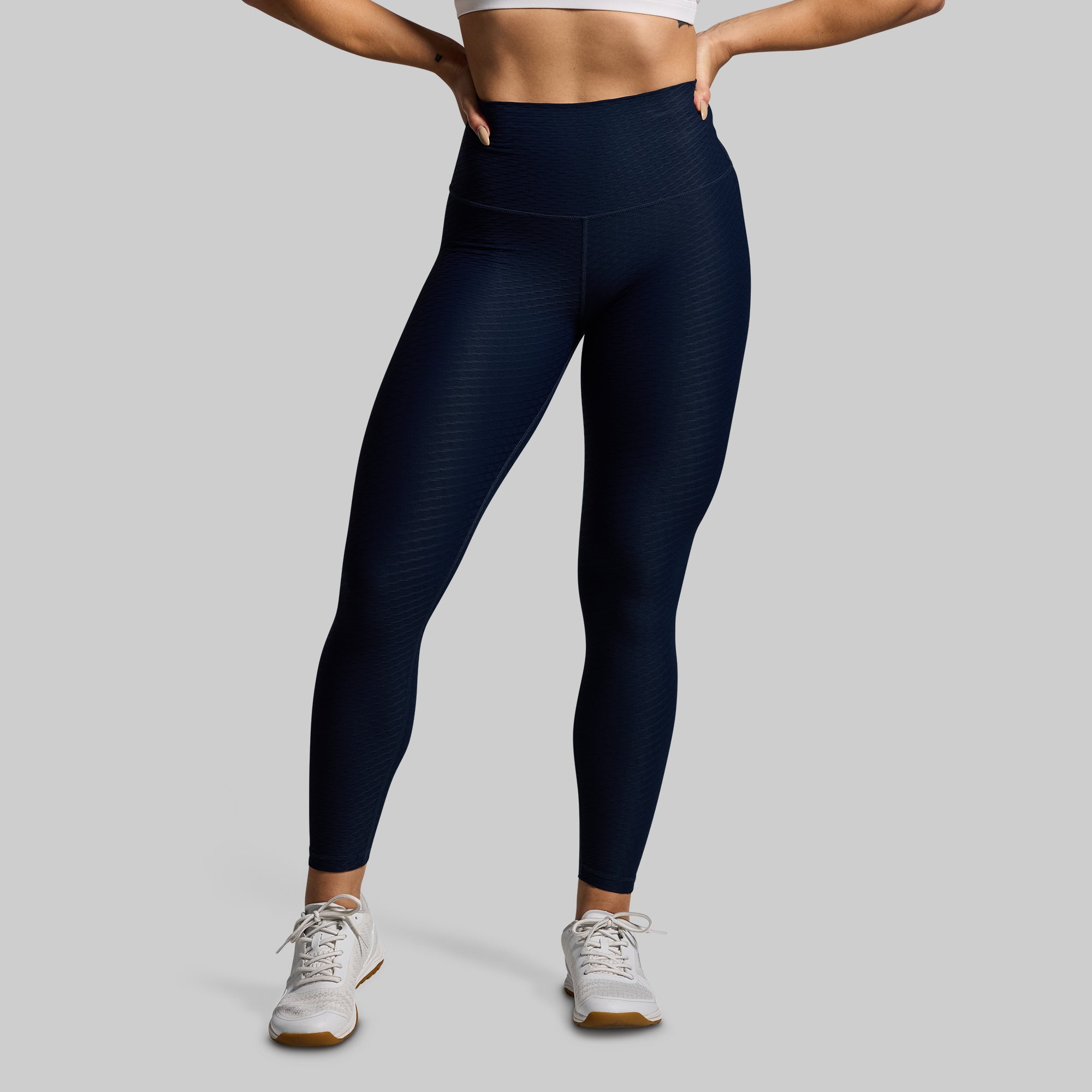 Paragon High-Waisted Yoga Leggings for Women - BP Navy - Comfortable & Stretchy Workout Pants for Gym, Running & Daily Wear