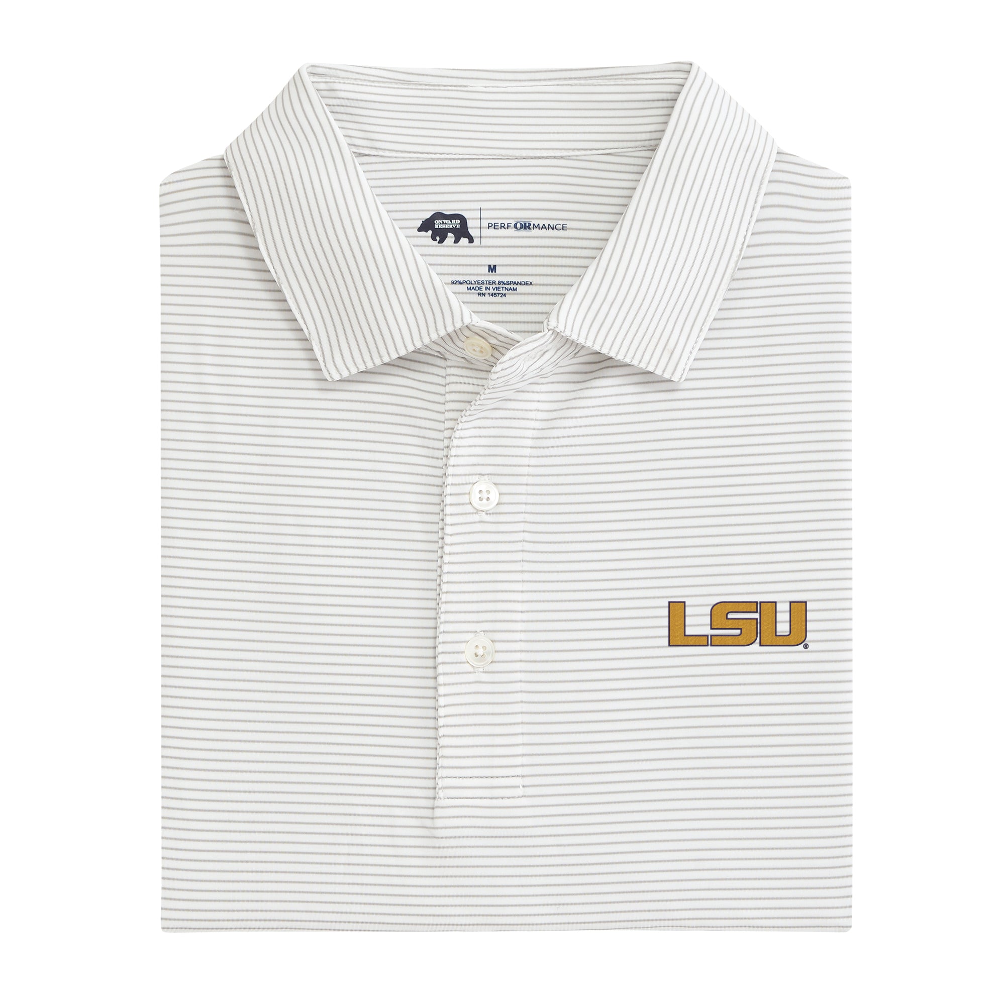 LSU Performance Polo Shirt for Men - Moisture Wicking, Breathable Golf & Casual Wear - Perfect for Game Day, Tailgating & Outdoor Activities