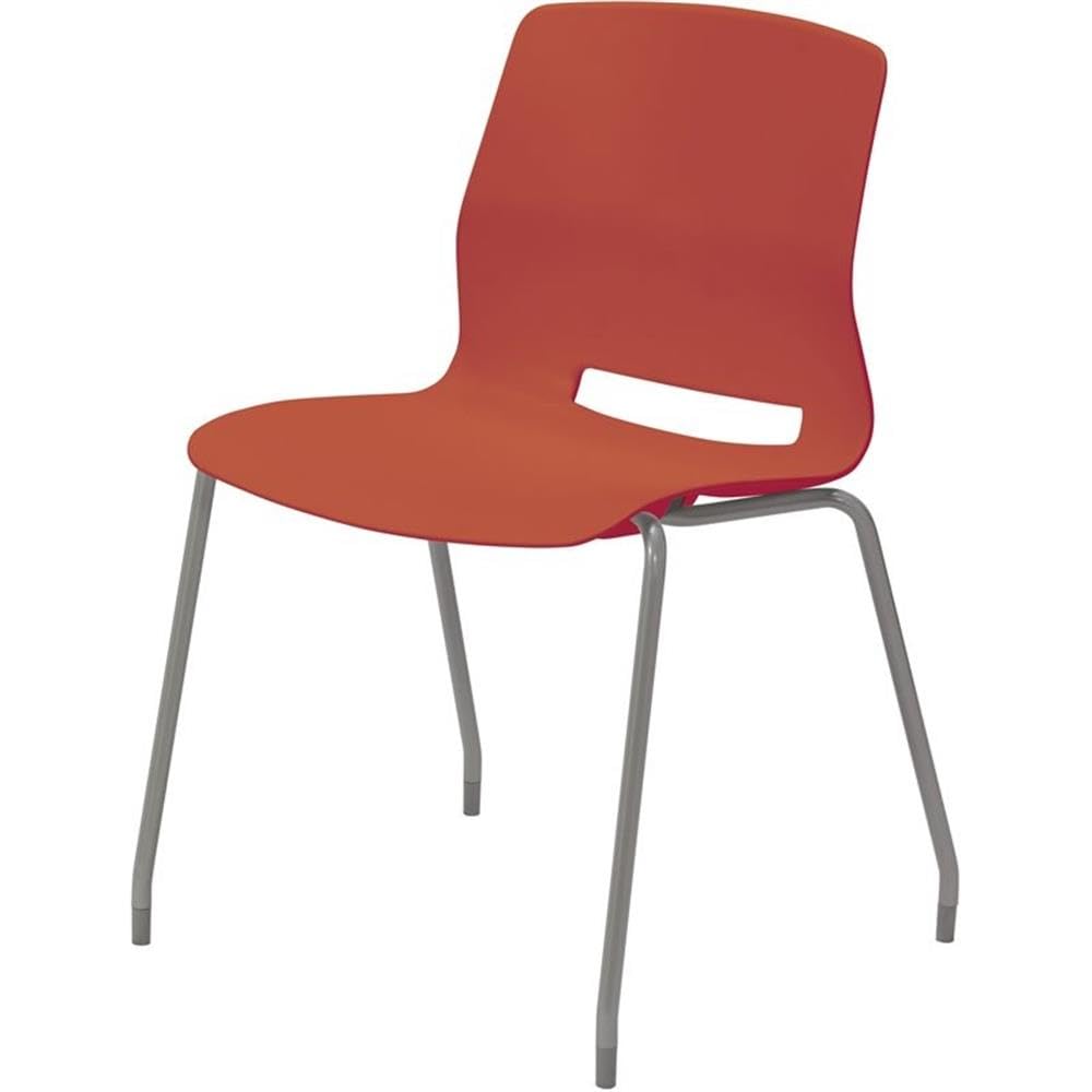 Lola Stack Chair in Peri Red - Lightweight & Durable Stacking Chairs for Home, Office, or Outdoor Use