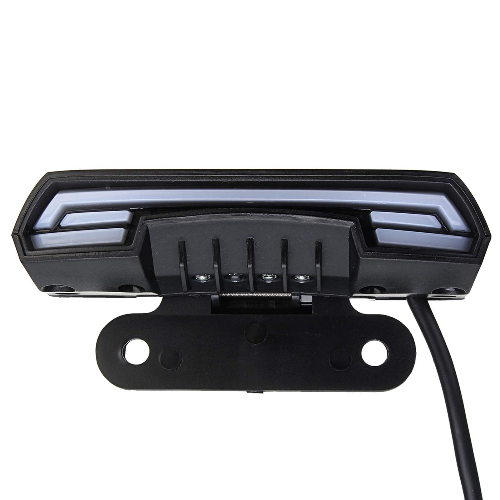 Universal 12-80V Motorcycle Tail Light - Brake Light, Turn Signal, Running Light & License Plate Lamp with Dual Flashing Mode for Street Bikes, Cruisers, Choppers - Perfect for Night Riding and Enhanced Safety