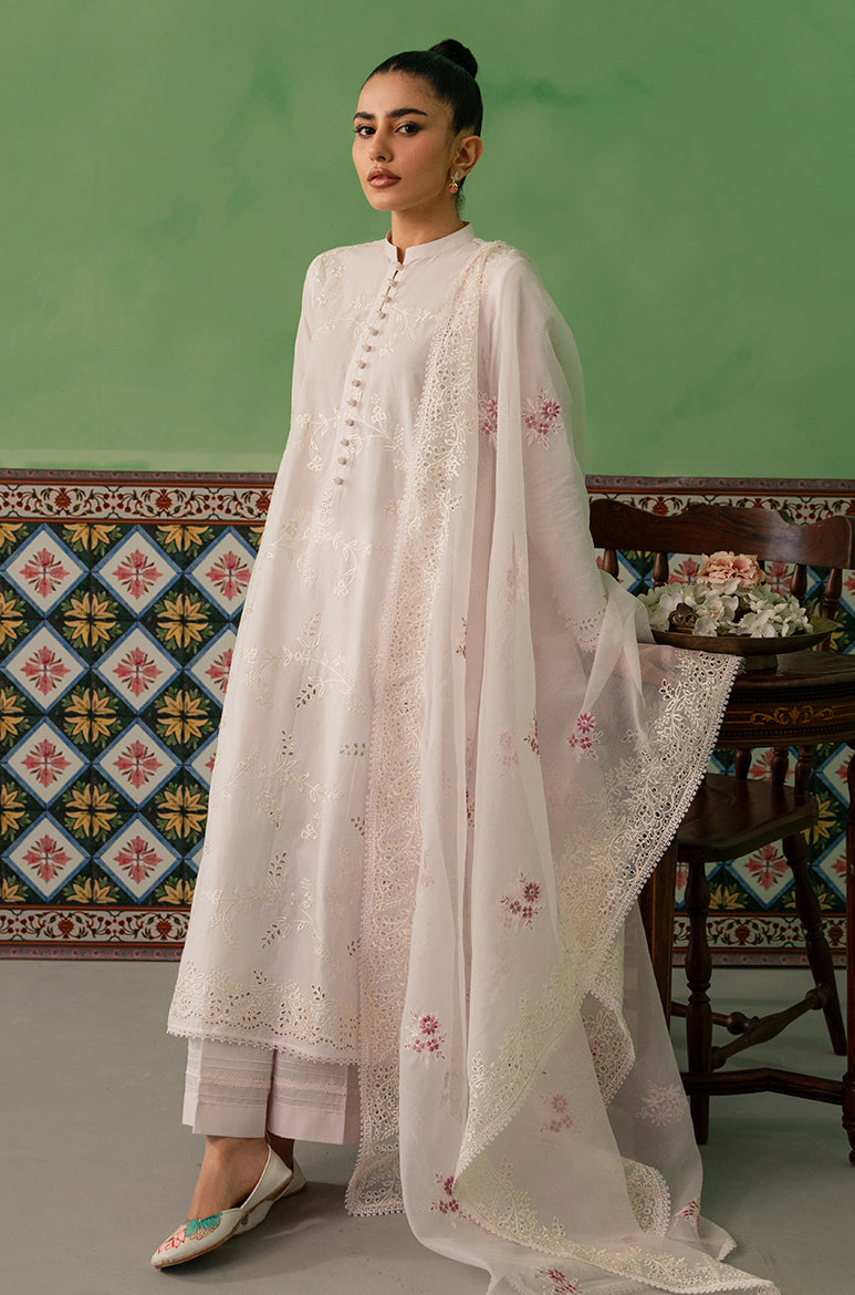 Heavenly Pink 3-Piece Lawn Embroidered Suit - Elegant Pakistani Formal Wear for Weddings, Parties & Special Occasions