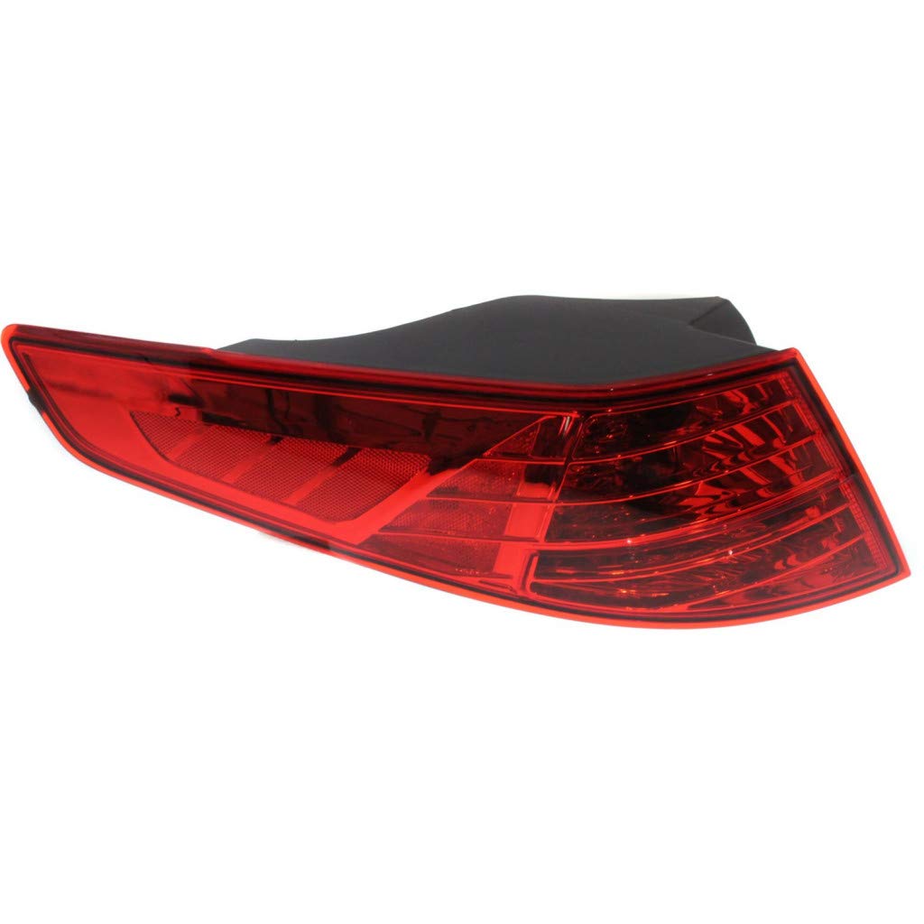 2011 Kia Optima Tail Light Assembly - DOT Certified Unpainted Pair w/Bulbs (Driver & Passenger Side) | KI2804106 KI2805106 | Fits EX, LX Trims | Perfect for Replacement & Night Driving Safety