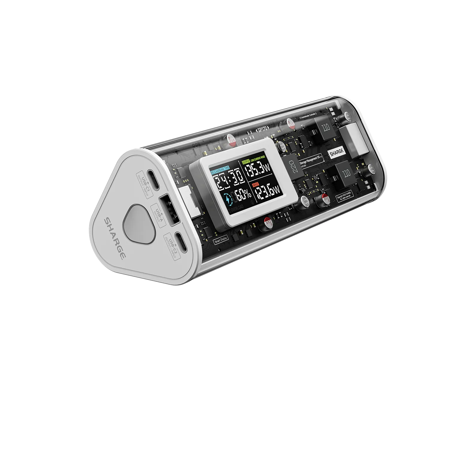 Shargeek 170 Portable Power Bank - 100W Fast Charging, 25600mAh High Capacity, PD 3.0 & QC 4.0 Compatible - Perfect for Travel, Camping, and Emergency Power Backup