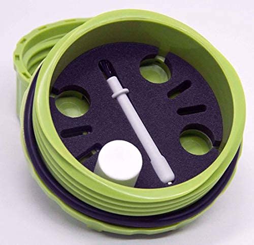 Premium Hearing Aid Protection Case - Waterproof & Shockproof Hard Storage Box for Hearing Aids, Batteries & Small Devices (Lime Green) - Perfect for Travel, Outdoor Activities & Daily Use