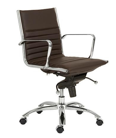 EURO Dirk Ergonomic Low Back Office Chair - Adjustable Height & Swivel for Home & Office Workspace