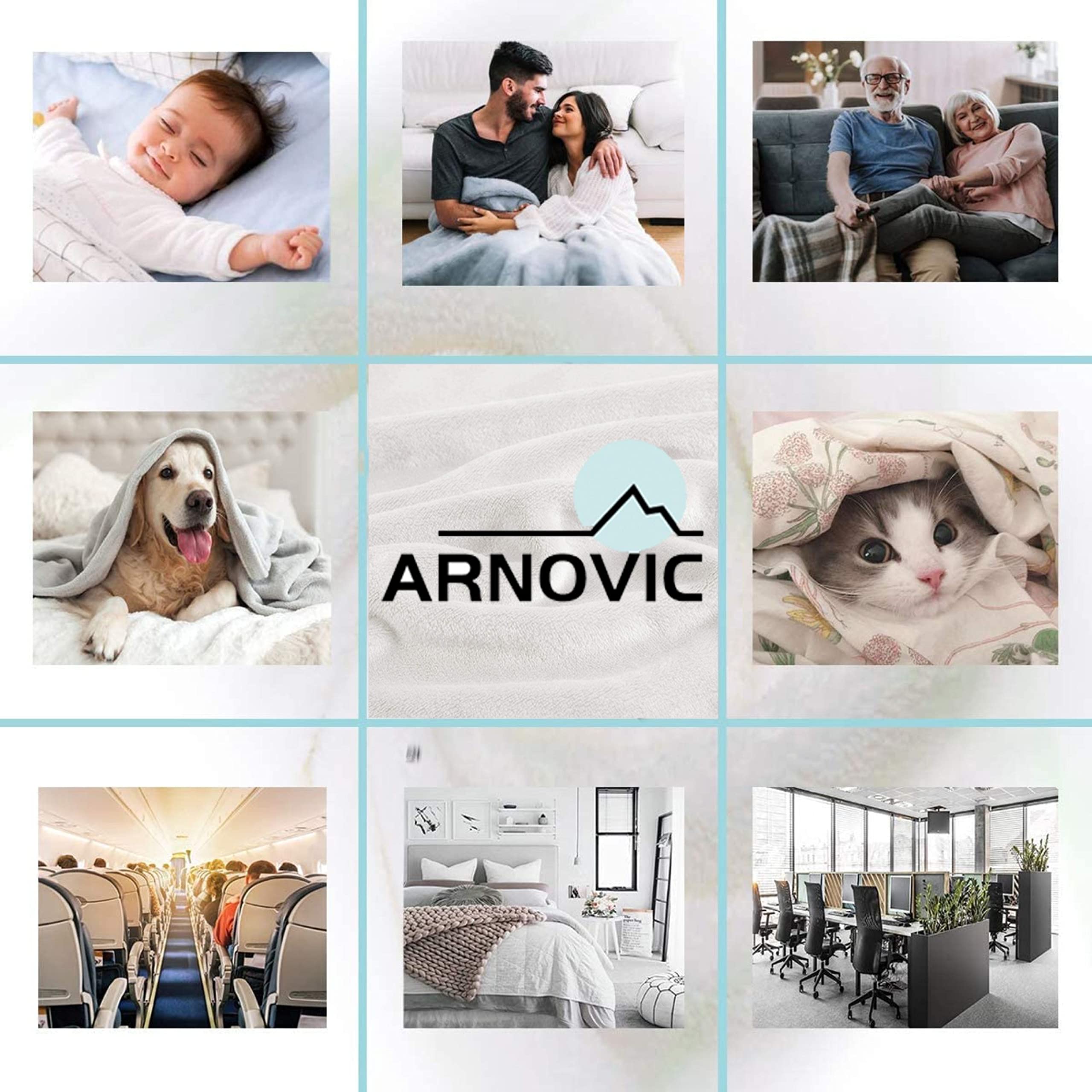 ARNOVIC Mermaid Scale Print Flannel Throw Blanket 90x120 Inch King Size - Soft Warm Cozy Fish Scale Design for Girls, Women | Perfect for Bedroom, Living Room Decor, Couch, Sofa & Winter Snuggling