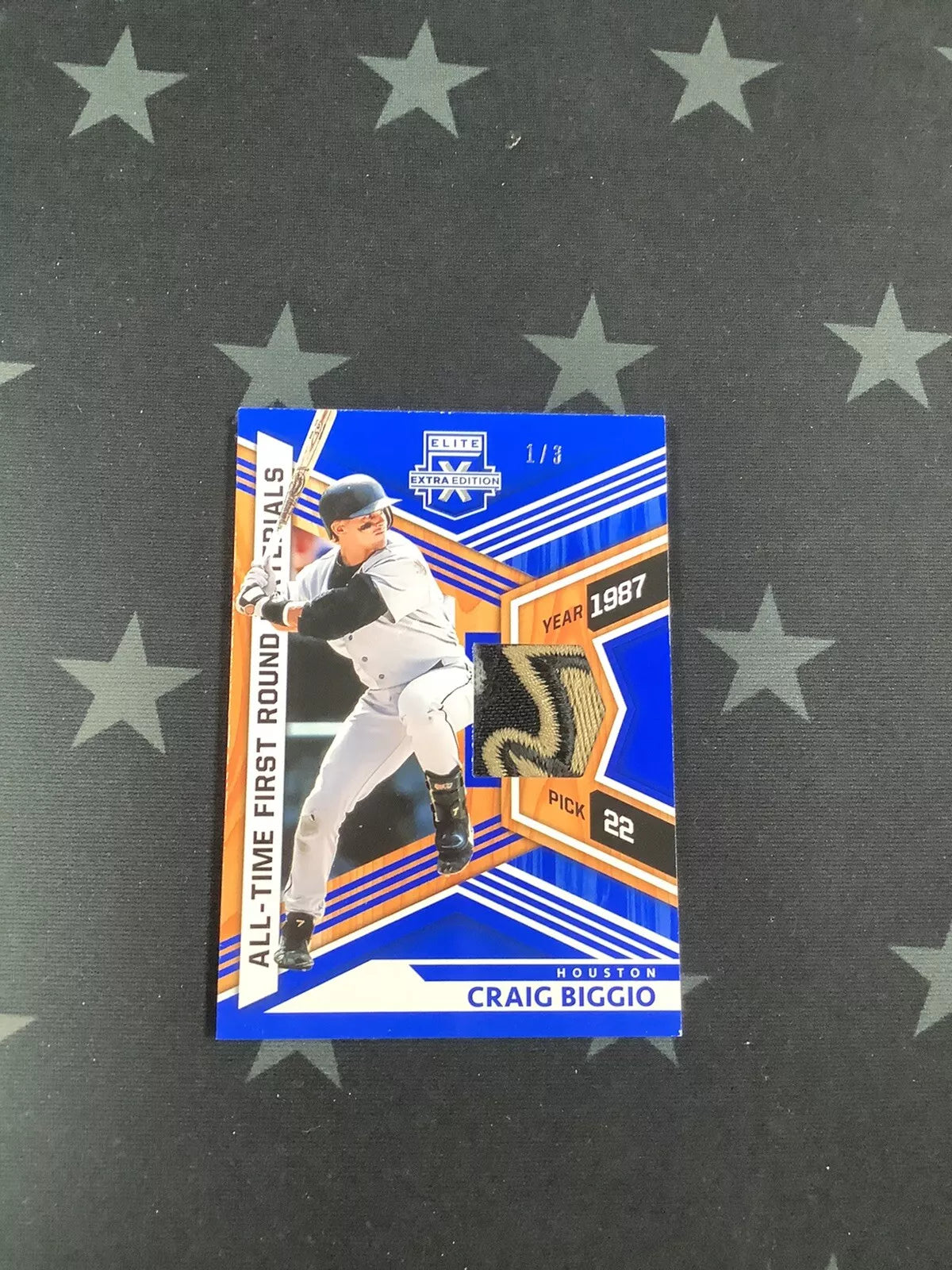 2021 Panini Elite Extra Edition Baseball Card - Craig Biggio Blue Parallel 1/3 ATFM CB - Rare Collectible for Baseball Fans & Card Investors
