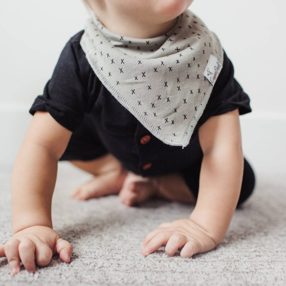 Soft Organic Cotton Baby Bandana Bibs - 5 Pack, Cute & Absorbent Drool Bibs for Infants & Toddlers - Perfect for Feeding, Teething, and Everyday Use