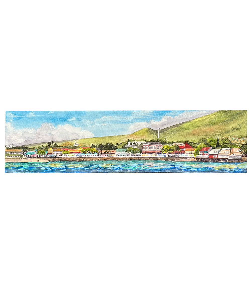Lahaina Forever by Sarah Houglum - Hawaiian Inspired Wall Art Decor for Home & Office | Perfect for Living Room, Bedroom or Beach House Decor