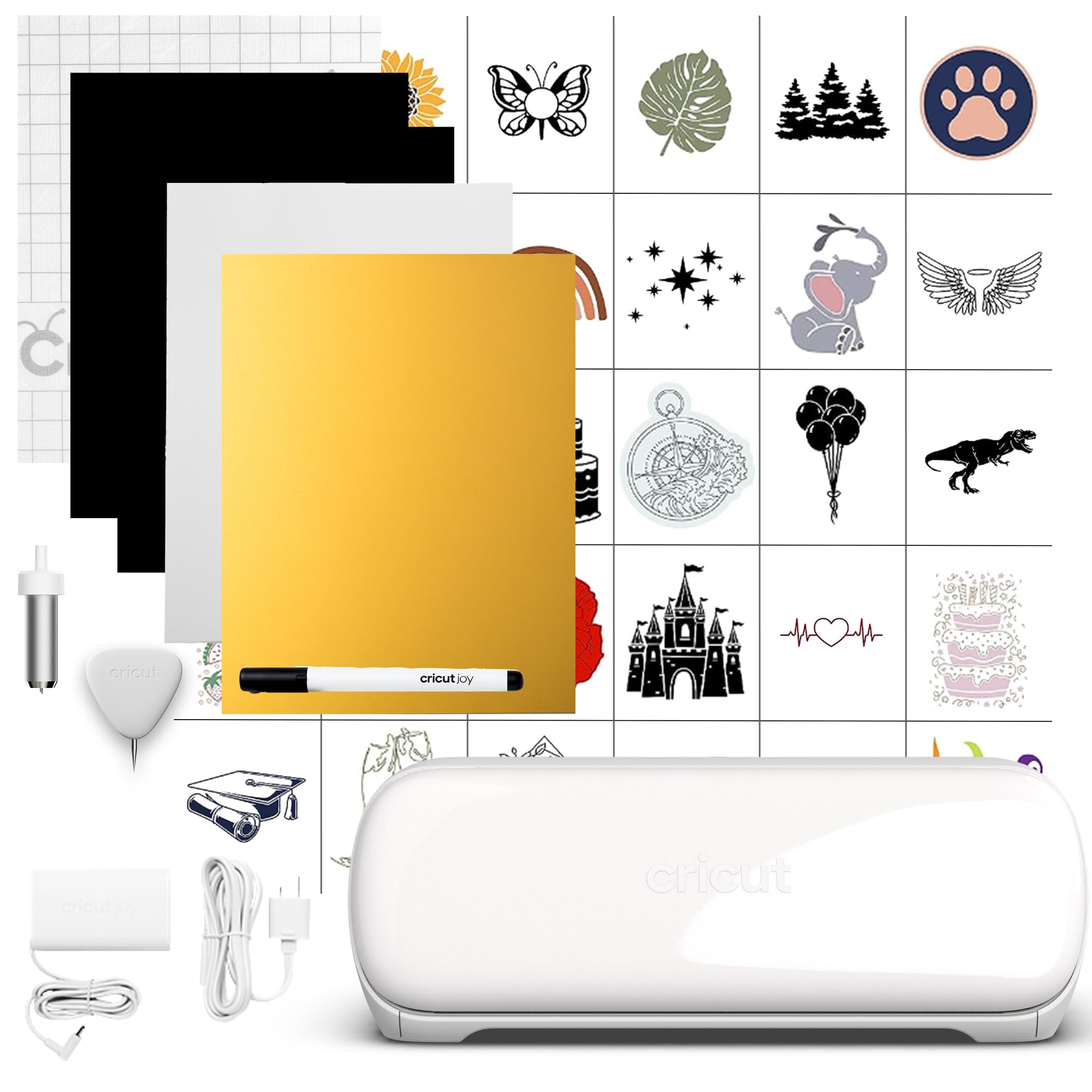 Cricut Joy Xtra Die Cutting Machine - Compact & Portable DIY Crafting Tool for Vinyl, Cardstock, Iron-On (White) | Perfect for Scrapbooking, Home Decor, and Personalized Gifts