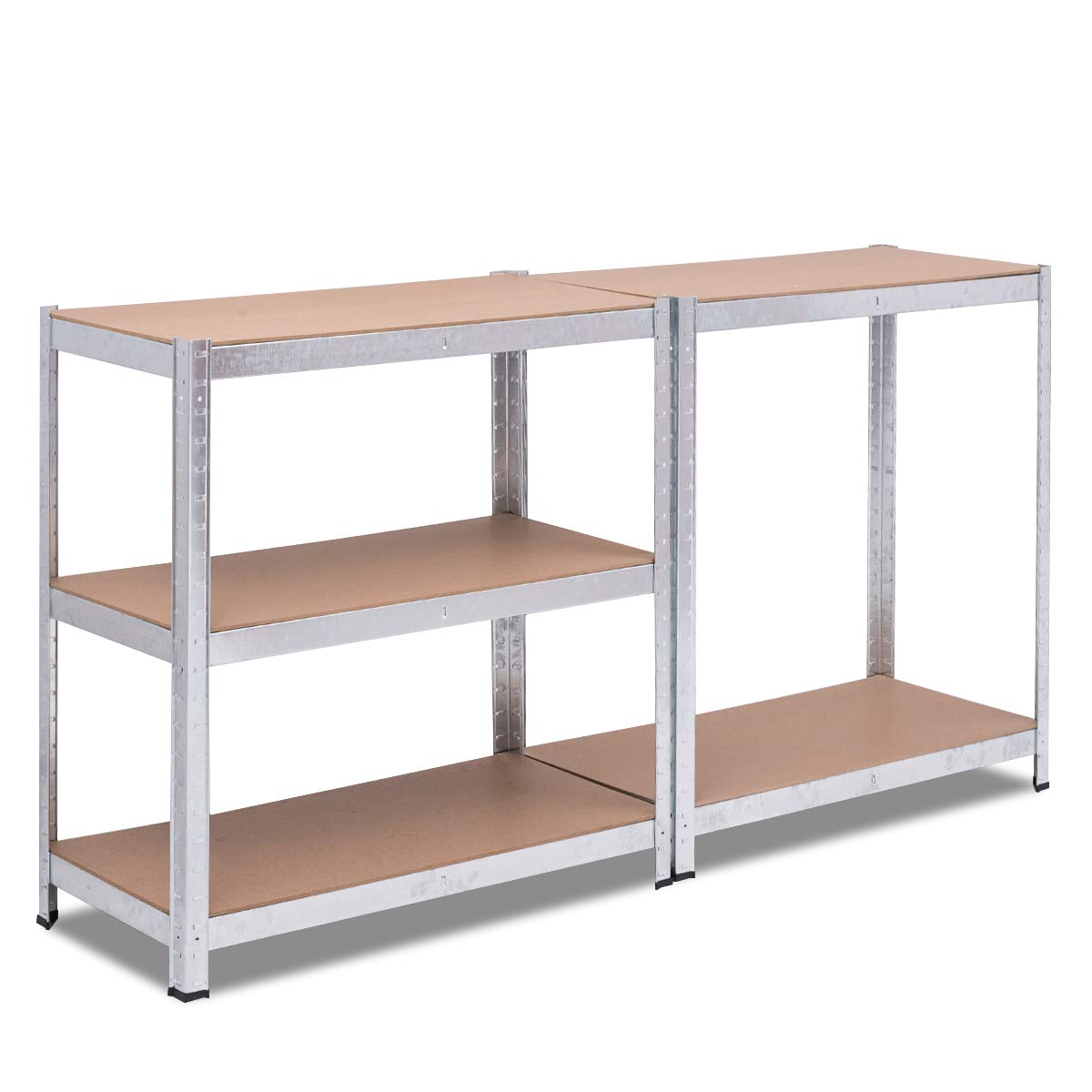 Giantex 4-Pack 5-Tier Heavy Duty Metal Storage Shelves - Adjustable Height Garage Shelving Units, Tool Utility Racks, Space-Saving Organizer for Garage, Warehouse, Home & Office Storage