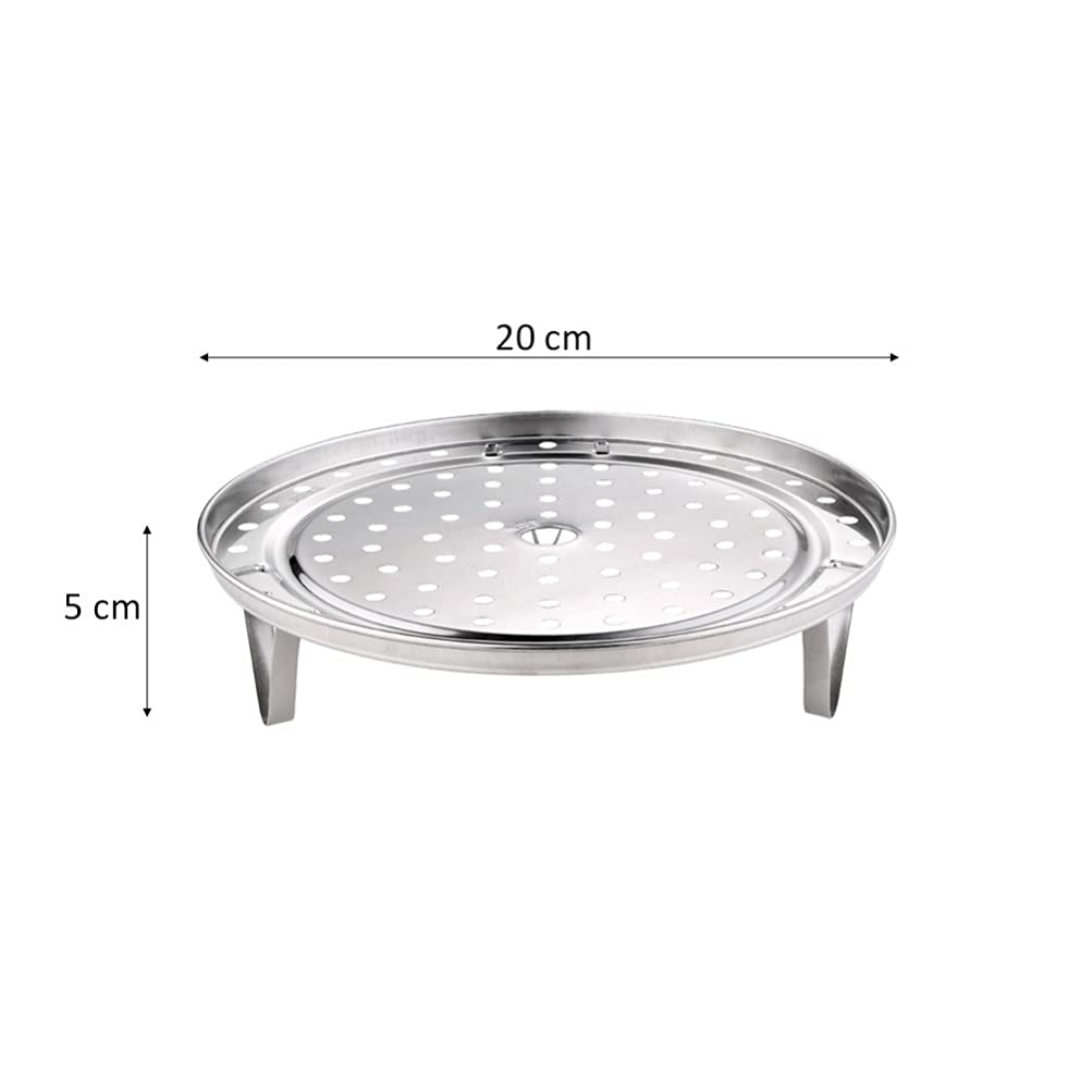 Stainless Steel Steamer Rack for Cooking - DOITOOL Round Dumpling & Vegetable Steamer Basket, Meat Steamer Stand with Shelving Brackets - Perfect for Steaming Dumplings, Vegetables & Seafood in Pots & Cookers