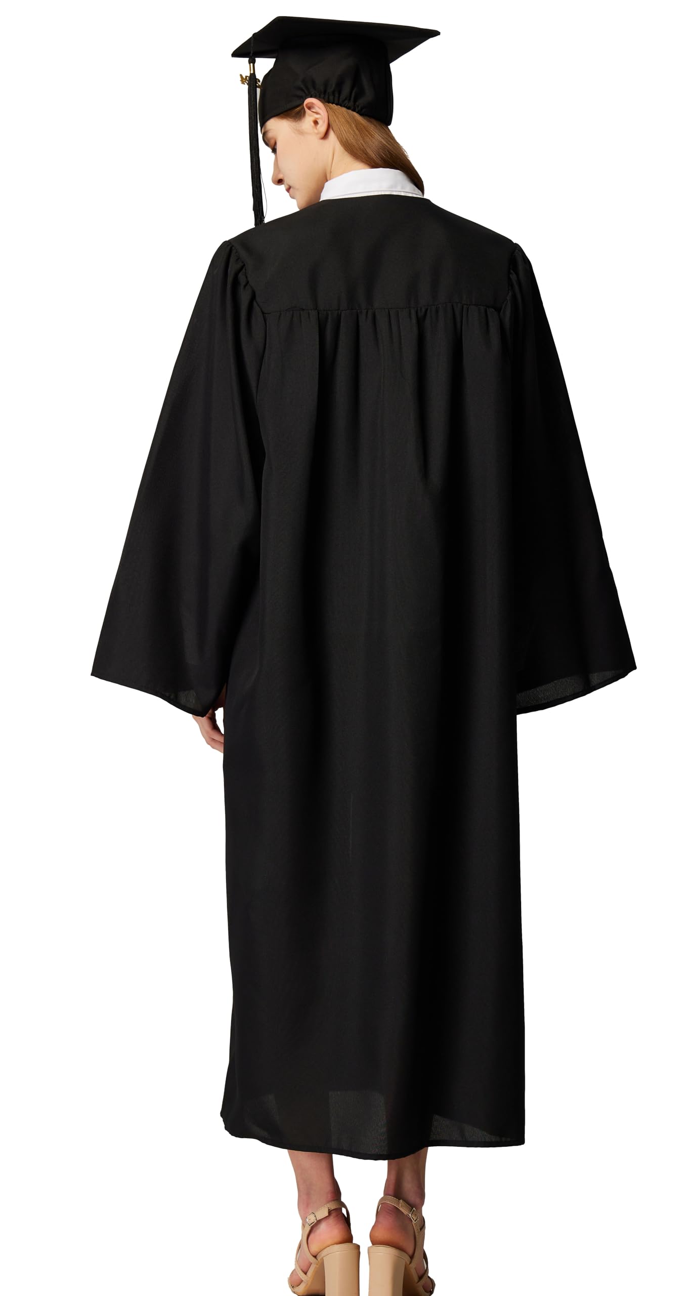 MyGradDay 10-Piece Unisex Matte Graduation Cap & Gown Set with Tassel - High School & Bachelor Degree 2025 Graduation Essentials - Perfect for Commencement Ceremonies, Photo Shoots & Graduation Parties