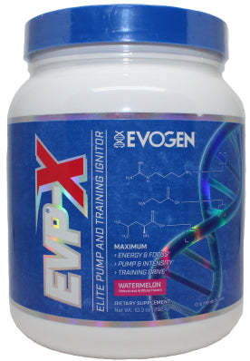 Evogen EVP X Premium Pre-Workout Supplement - Watermelon Flavor, 292g for Enhanced Energy & Focus - Ideal for Gym, Fitness & Bodybuilding