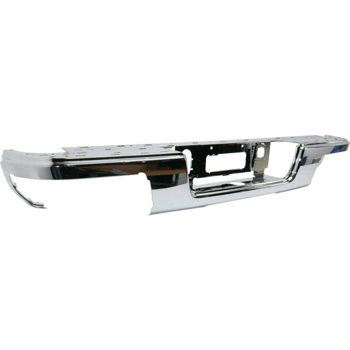 Heavy Duty Chrome Steel Rear Bumper Face Bar for 2015-2019 Chevy Colorado & GMC Canyon | GM1102561 Replacement Part | Off-Road Protection & Enhanced Vehicle Styling