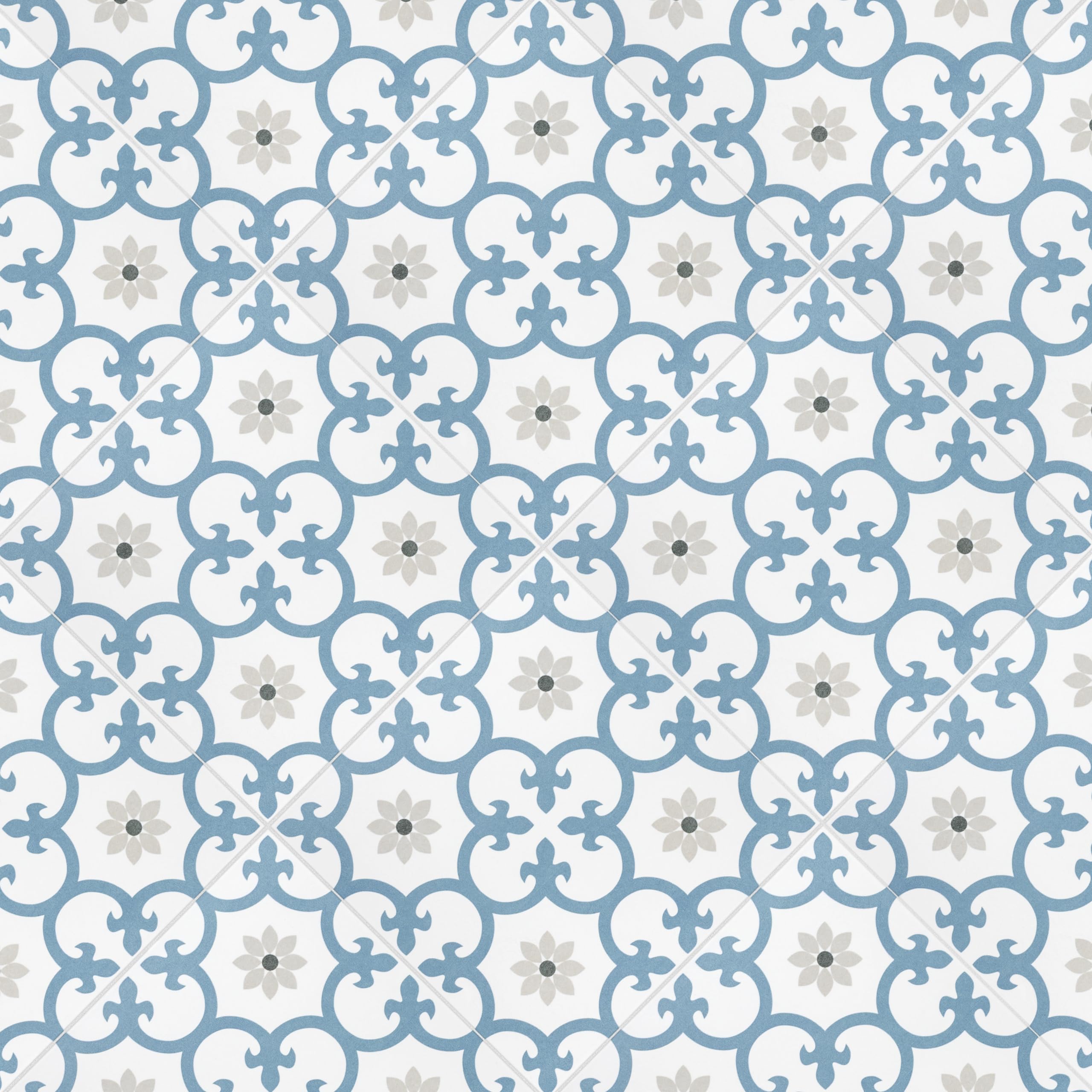 Merola Tile Daria Niagara 9.75x9.75 Inch Porcelain Floor and Wall Tile - Perfect for Bathroom, Kitchen Backsplash, and Shower Renovations