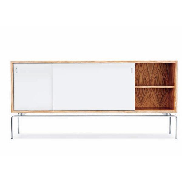 FK 150 Sideboard - Modern Buffet Cabinet with 2 Doors and 4 Drawers, Solid Wood Storage Console for Dining Room, Living Room & Entryway - Perfect for Home Organization & Stylish Decor
