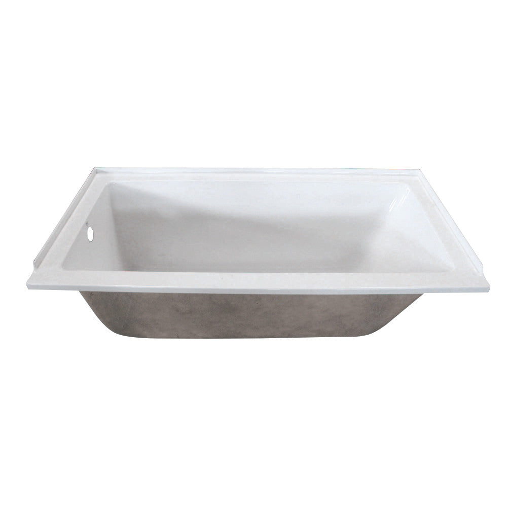 60 x 32 Inch Acrylic Rectangular Drop-In Bathtub - Perfect for Modern Bathroom Renovation & Spa-Like Relaxation at Home