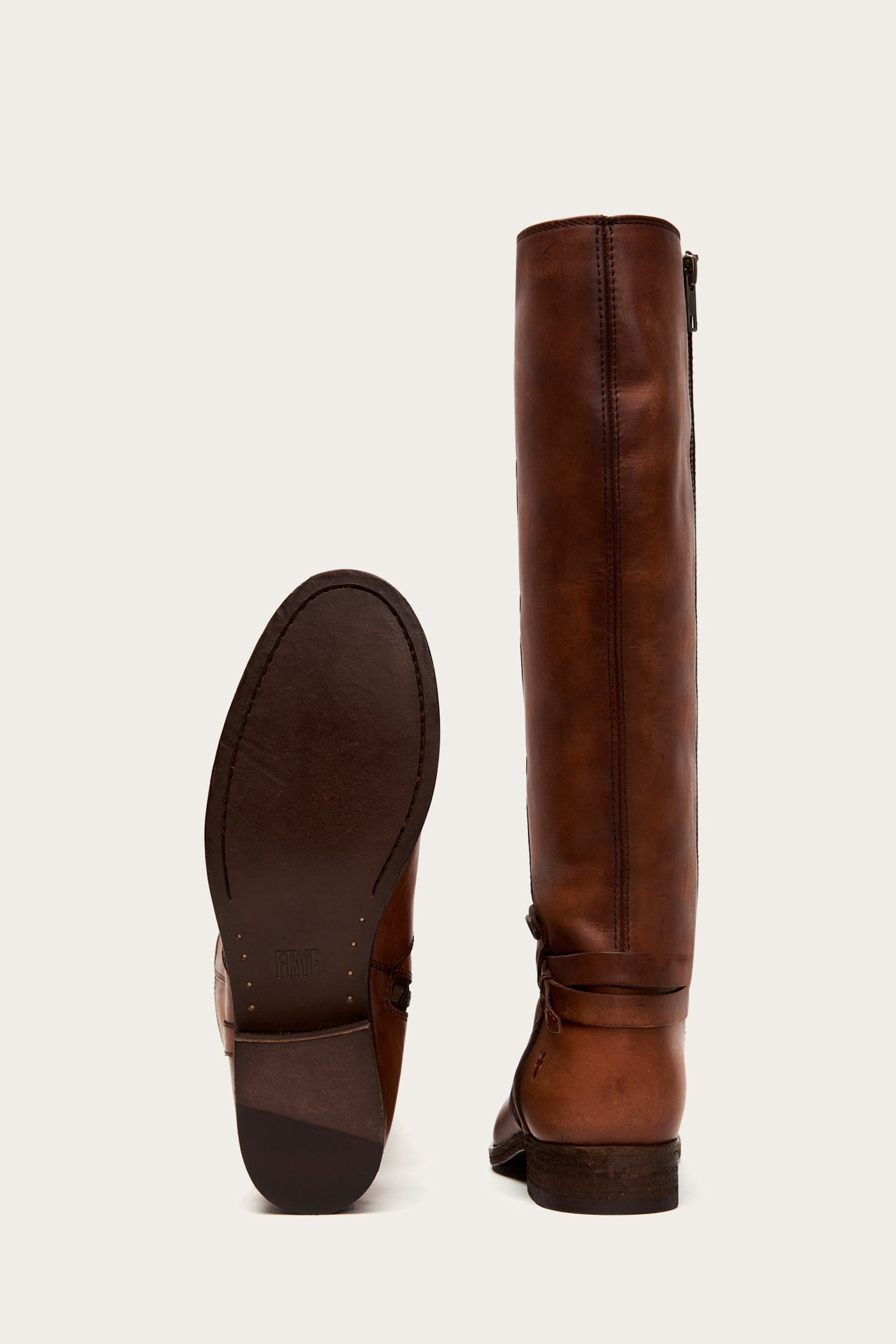 Vintage Melissa Belted Tall Wide Calf Boots - Pre-Owned Leather Ankle Booties for Women | Perfect for Fall Fashion, Casual Outfits & Night Out Looks