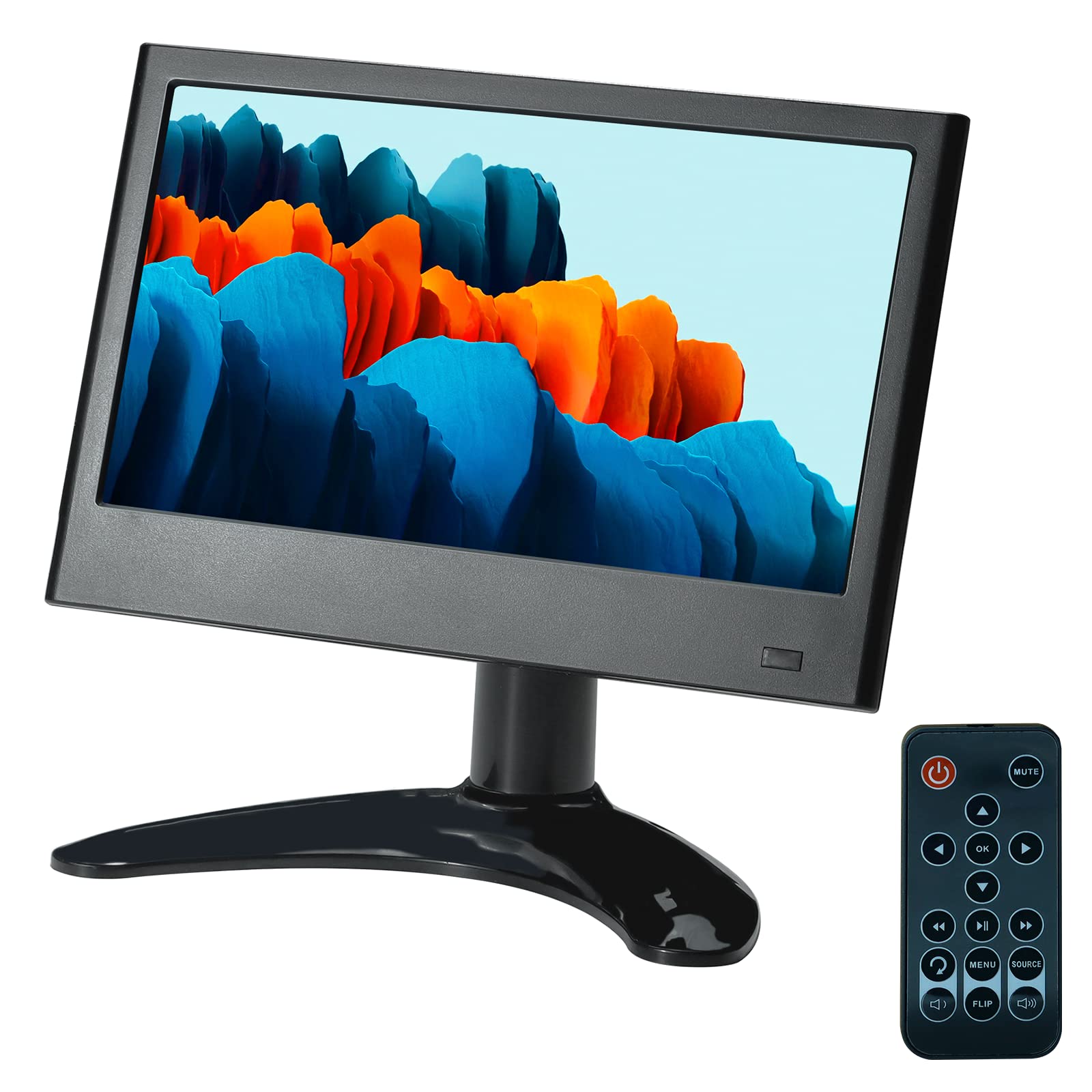 7 Inch Small LCD Monitor - 1024x600 Resolution, Compatible with PC, Laptop, CCTV & Gaming Consoles | Portable Mini Screen for Home Office, Security System & Gaming Setup