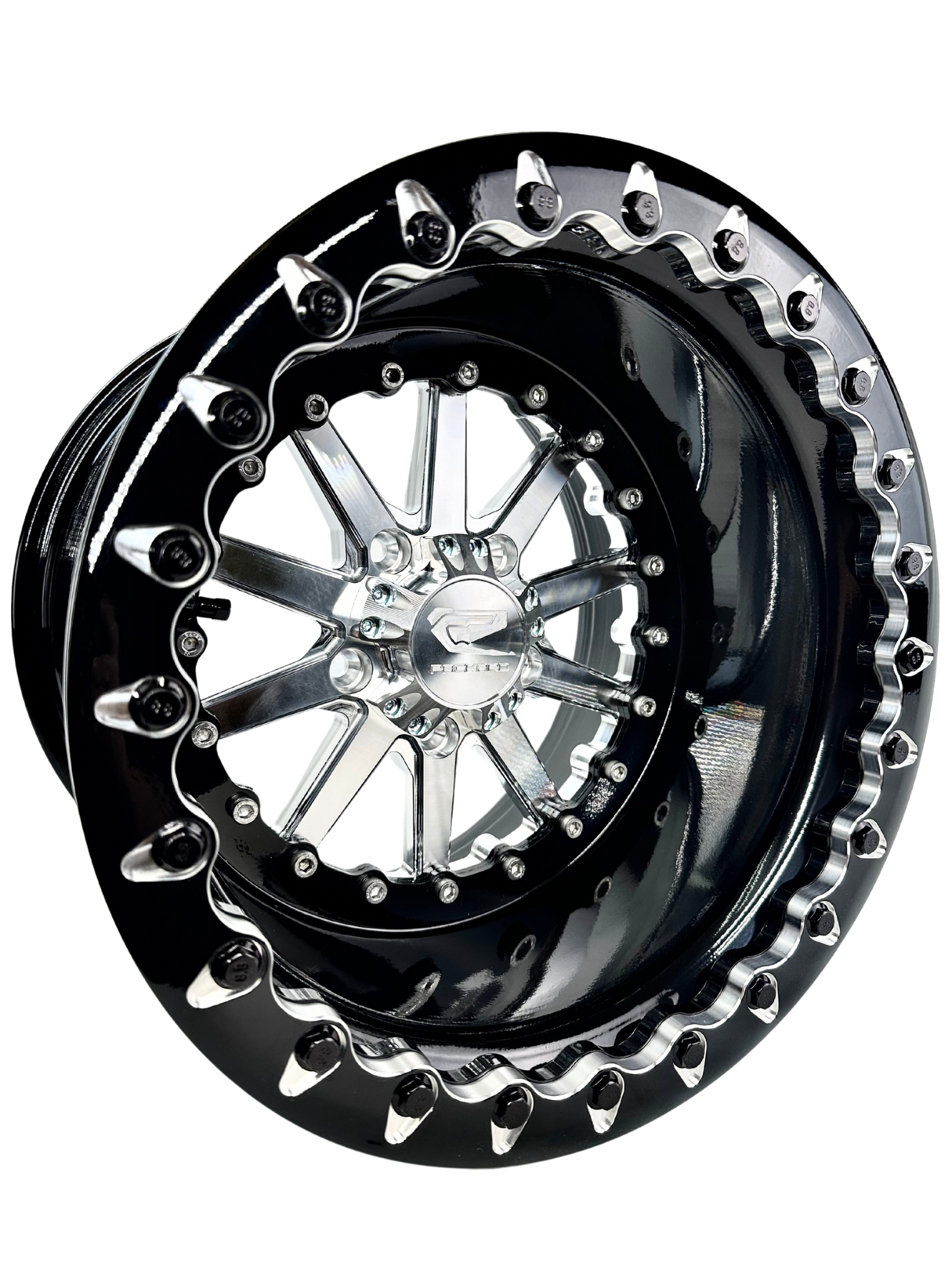 Ultra Light Element Beadlock Silver RZR PRO R 5X4.5 Wheel - Premium Off-Road Performance for UTVs & ATVs | Perfect for Trail Riding, Mudding & Dune Adventures