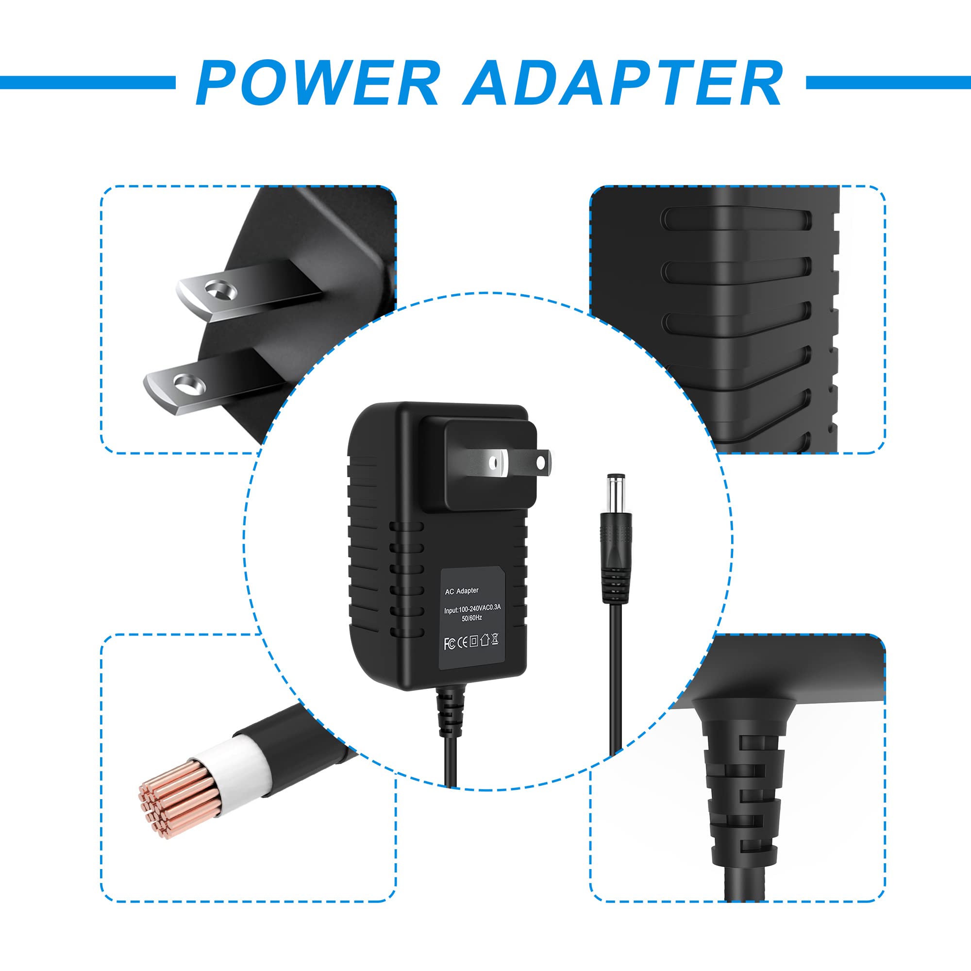 AC/DC Power Adapter for MANGROOMER Lithium MAX & Ultimate PRO Back Shavers - Replacement Charger for Smooth Back Grooming at Home or Travel