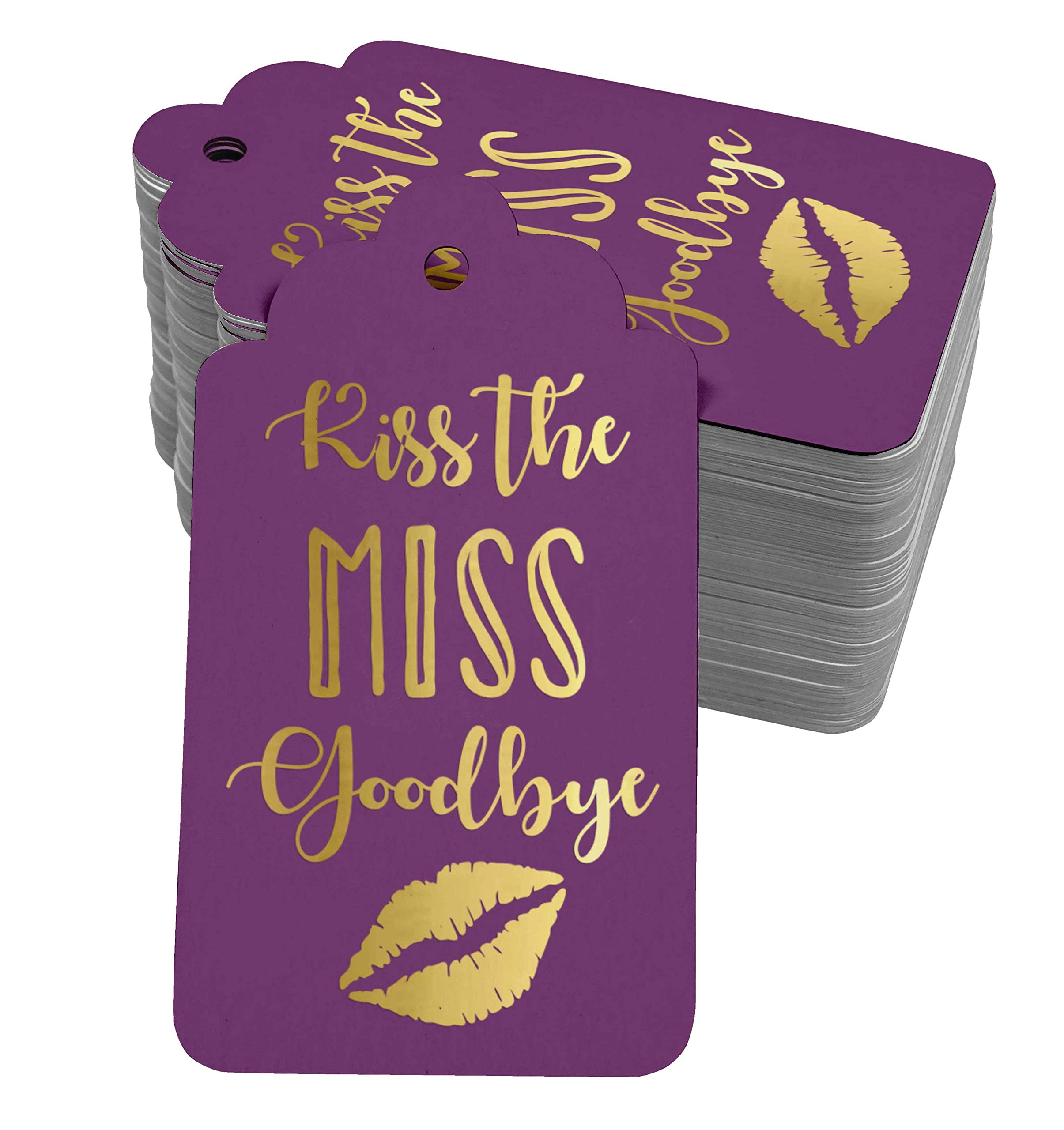 50pcs Real Gold Foil Paper Tags - Elegant 