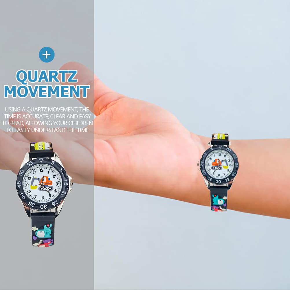 Kids Smart Watch - Cartoon Silicone Digger Watch for Boys & Girls | Playtime & School