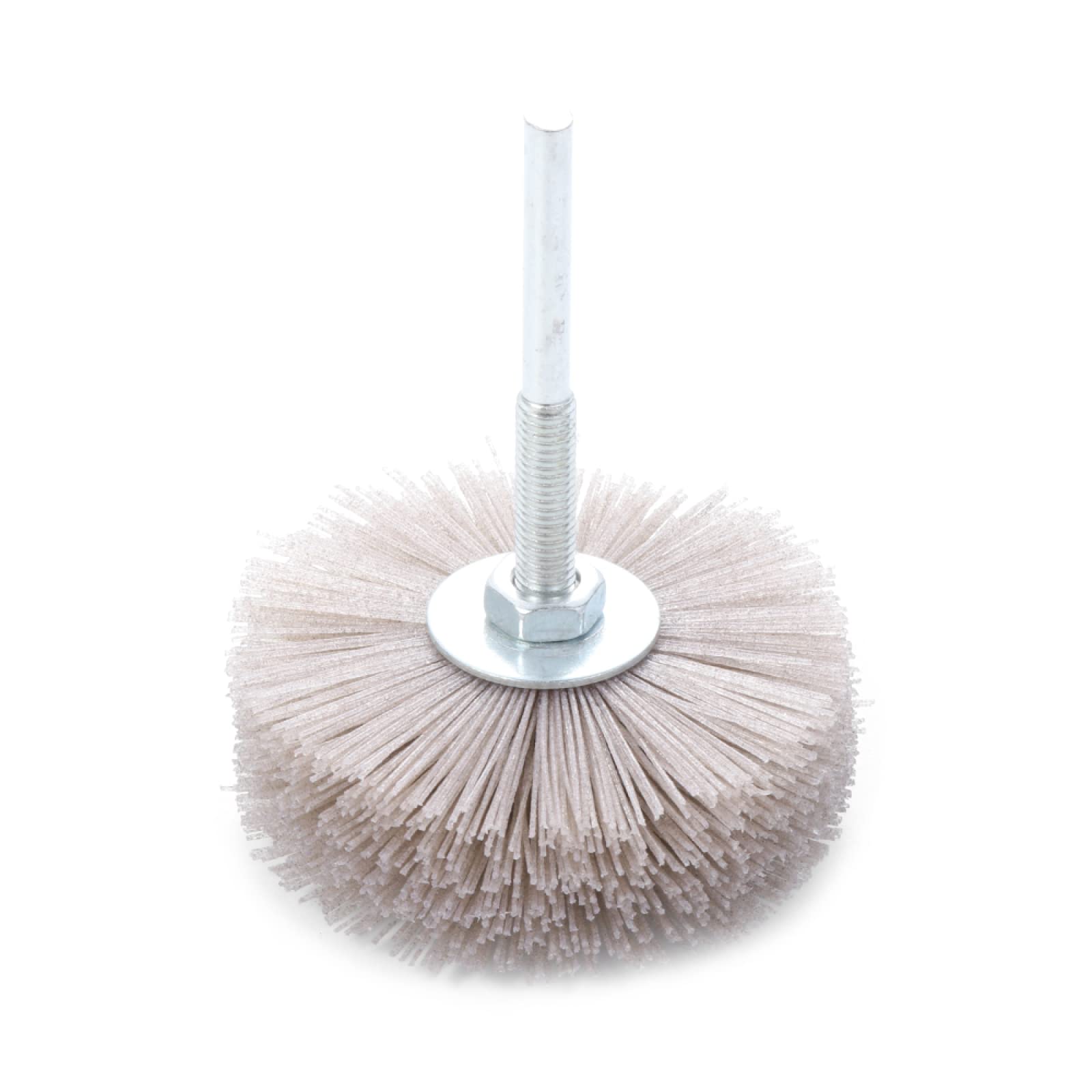 120 Grit Abrasive Nylon Wheel Brush for Woodworking, Metal Polishing & Bench Grinder - Perfect for DIY Projects, Furniture Refinishing & Surface Preparation