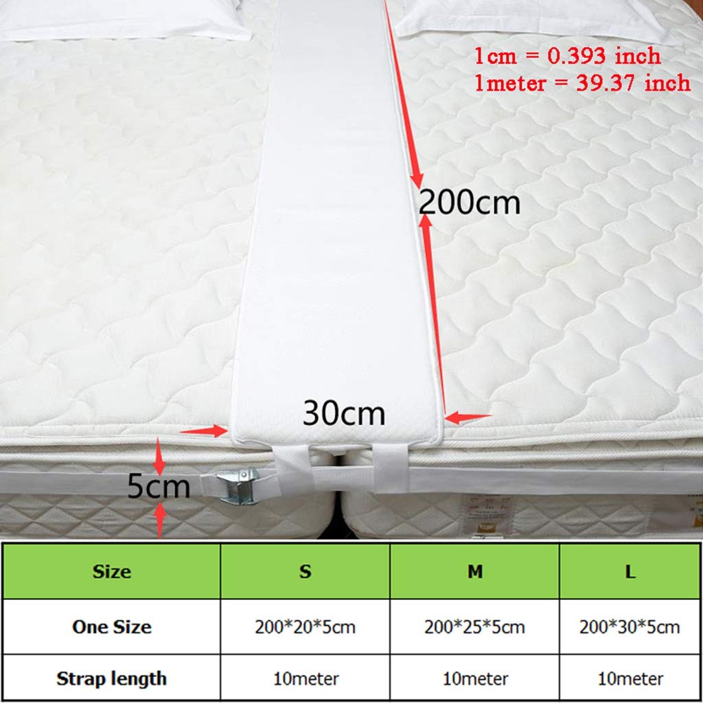 Bed Bridge Mattress Connector - Twin to King Size Converter Kit with Metal Frame | Gap Filler for Two Single Mattresses | Perfect for Home, Hotel & Guest Room Use