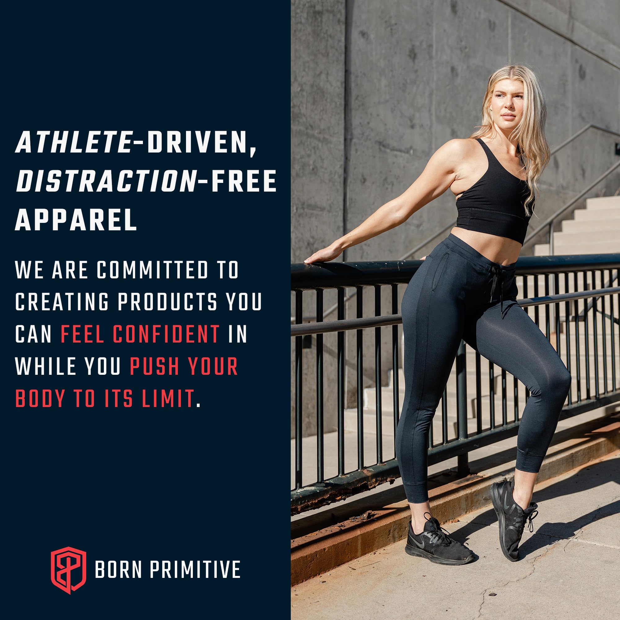 Women's Primitive Rest Day Athleisure Joggers with Pockets - Comfortable Lounge Pants for Yoga, Running & Casual Wear