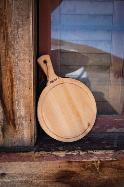 Boska Wooden Pizza Board - Multipurpose Serving Tray for Pizza, Cheese & Snacks - Perfect for Parties & Picnics