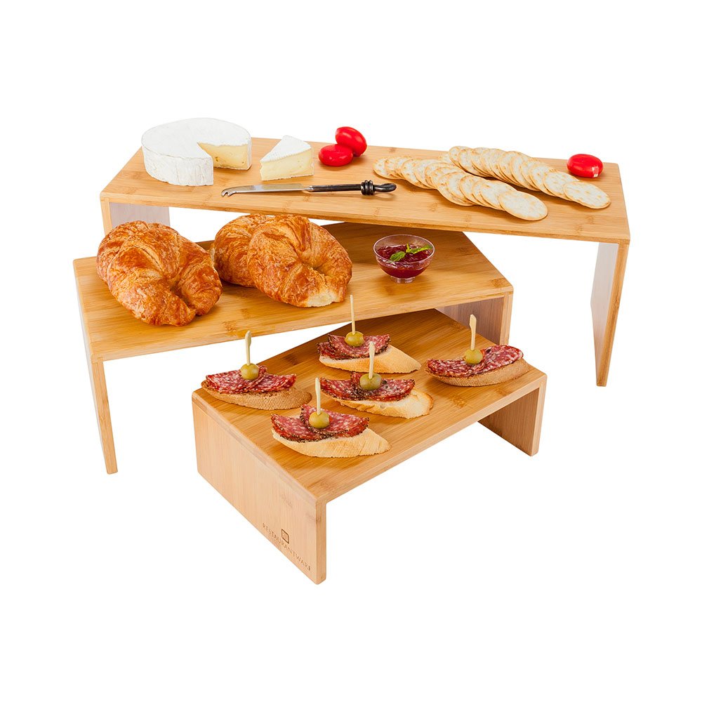 3-Tier Wooden Shelf Riser 8