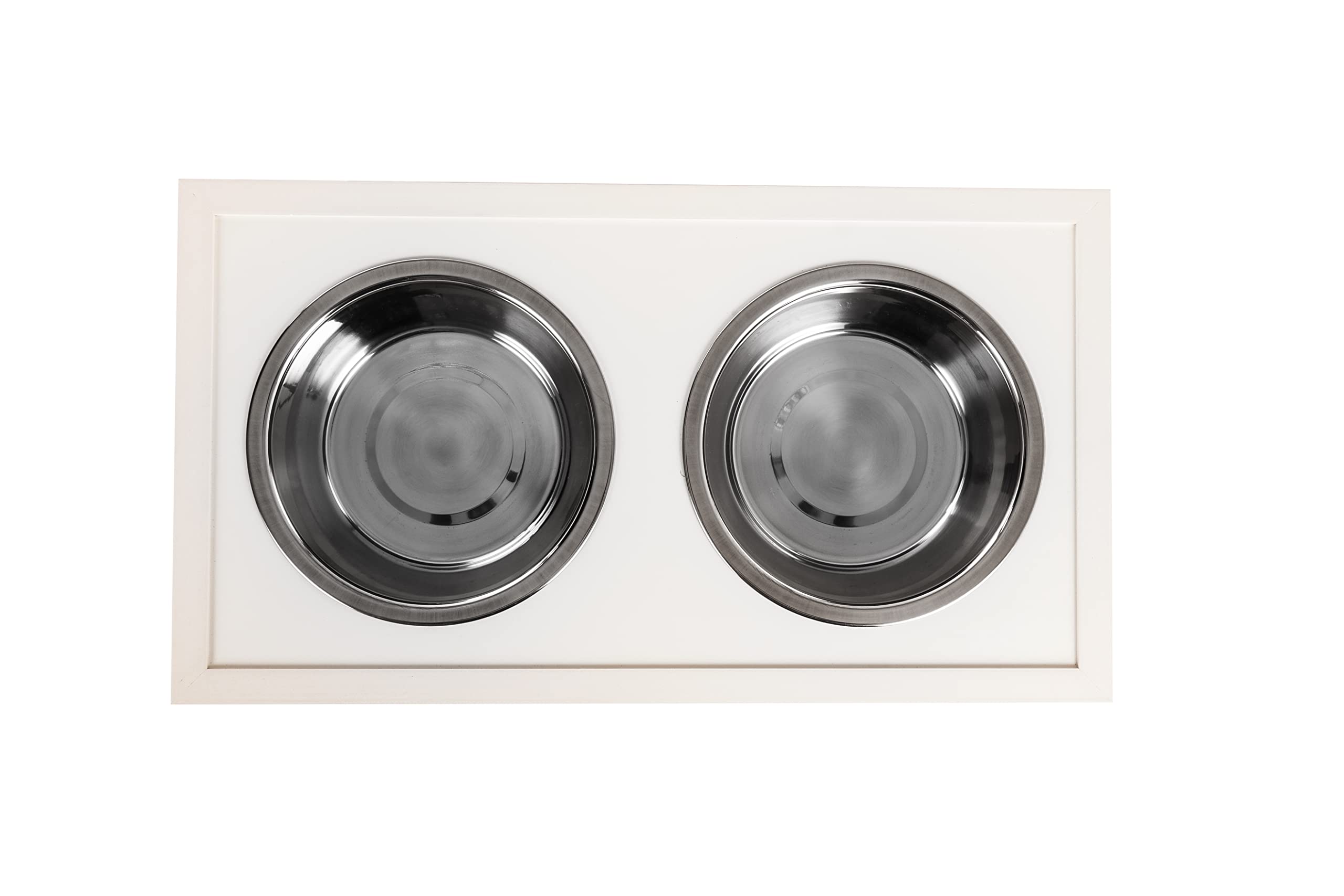 New Age Pet® ECOFLEX® Elevated Dog Feeder with 2 Stainless Steel Bowls & Sliding Lid Storage Bin - Perfect for Medium to Large Dogs, Indoor/Outdoor Use, Mess-Free Feeding & Convenient Food Storage