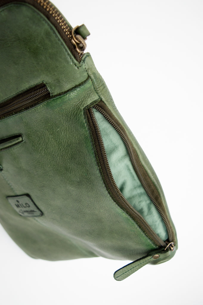Stylish Olive Leather Handbag for Women - Premium Crossbody Purse with Adjustable Strap, Perfect for Work, Travel & Everyday Use