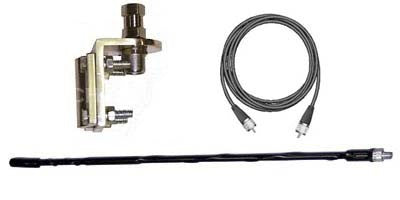 ProComm Single CB Antenna Kit - Heavy Duty 40-Channel CB Radio Antenna for Trucks & Vehicles - Perfect for Long Range Communication & Off-Road Adventures