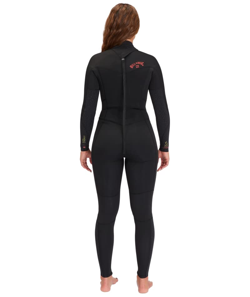 Billibong Women's 403 Synergy Back Zip Full Wetsuit - 3/2mm Neoprene Surfing Swimsuit for Cold Water Surfing, Diving & Water Sports