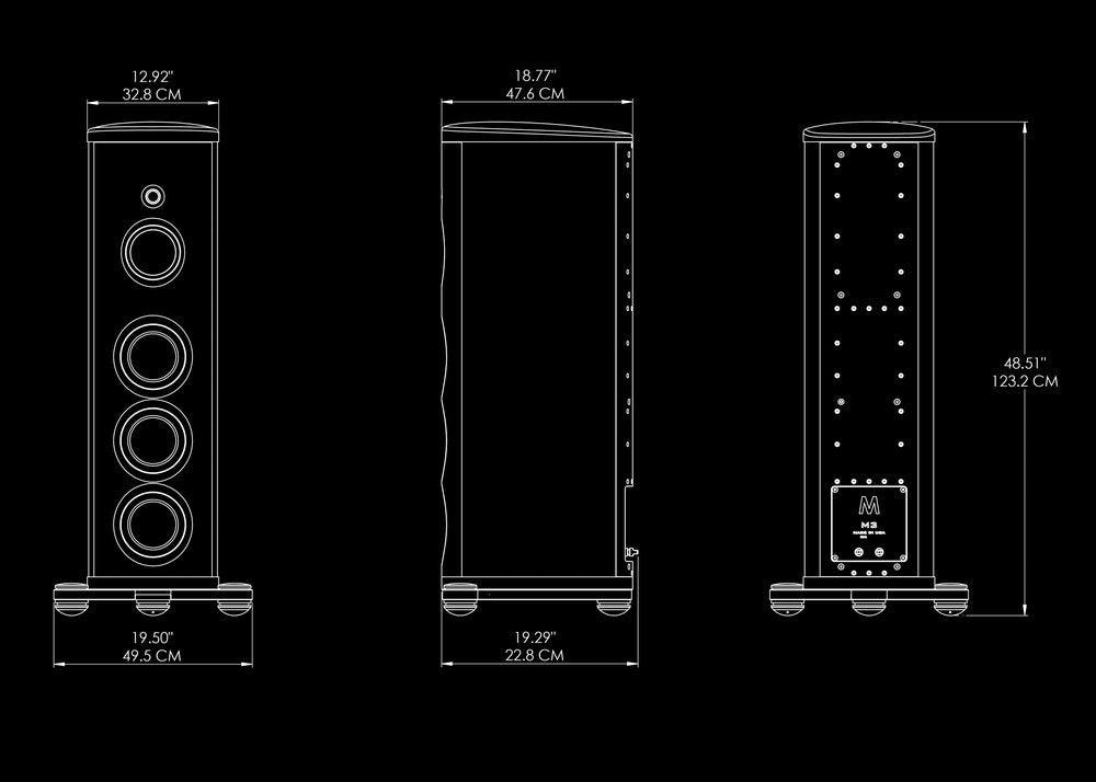 Magico M3 High-End Loudspeaker - Premium Audiophile Speaker for Home Theater & Music Listening