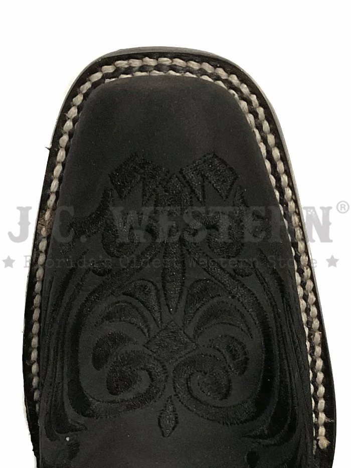 Circle G L5464 Women's Western Embroidery Square Toe Cowgirl Boots - Black | Comfortable & Stylish for Rodeo, Country Dancing & Everyday Wear