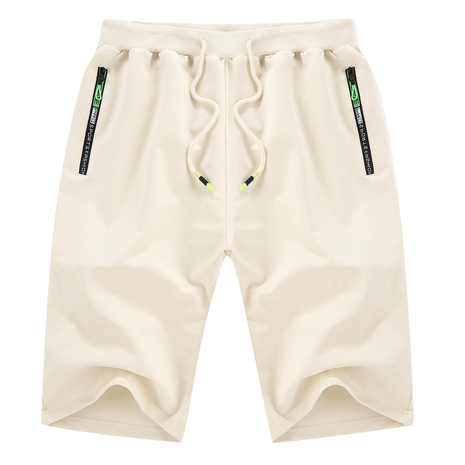 YTD Men's Casual Classic Fit Drawstring Shorts - Elastic Waist Summer Beach Shorts with Pockets | Perfect for Outdoor Activities, Travel & Relaxation